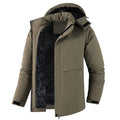 Veste coupe-vent et veste en coque dure doublée de polaire pour hommes