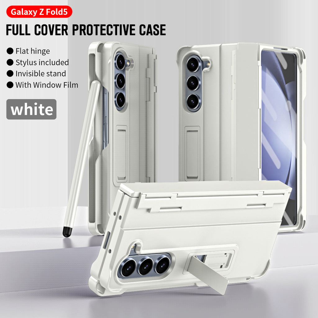 Case téléphonique Hinged Case avec protection d'écran intégré Pen côté fenteMagnetic KickstandEt P