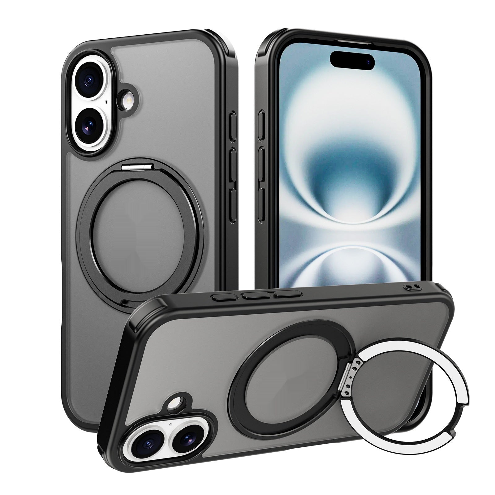 Support de téléphone magnétique de voiture avec airbag antidérapant