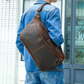 Sac Messenger Homme Sports Cuir Extérieur