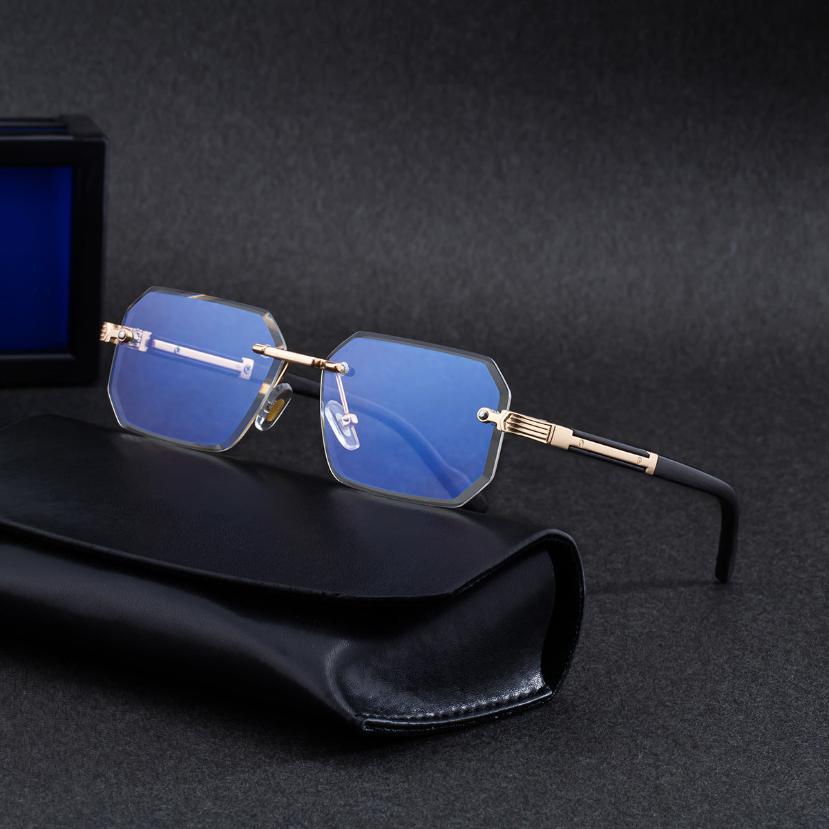 Lunettes de soleil sans cadre pour hommes