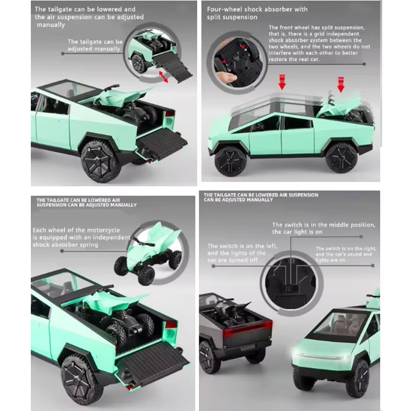 Jouets de camion de ramassage en métal Diecast pour les garçons de 3 à 8 ans avec des voitures-jouets pour les enfants