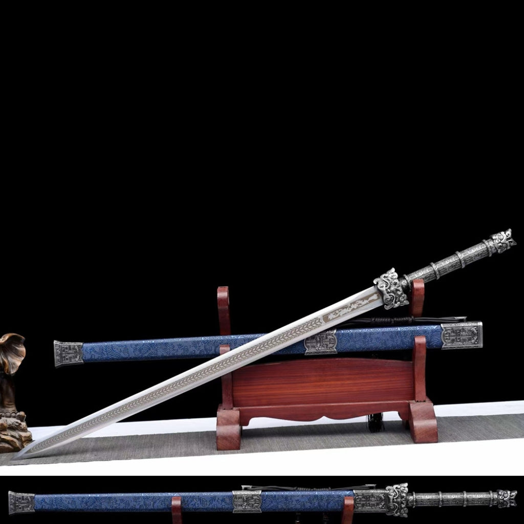 Épée de Tang-Style Integral style antique Épée Long Épée de Manganèse Lame d'épée en acier Han-Style S