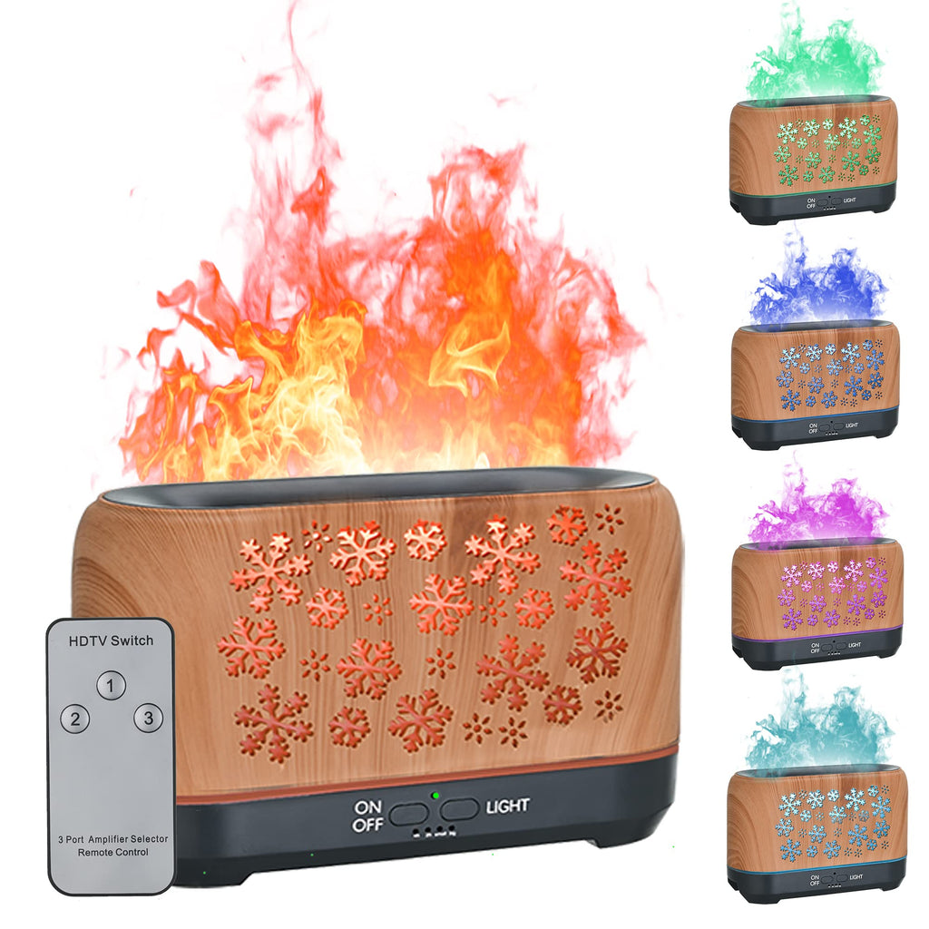 Motif de Noël flocons de neige Humidificateur ménage Aromathérapie coloré Humidificateur Atmosphe