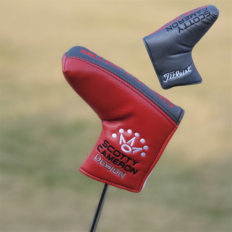 Bande droite Putter Golf Club Cover Head Cover Ball Head Protection Cover
