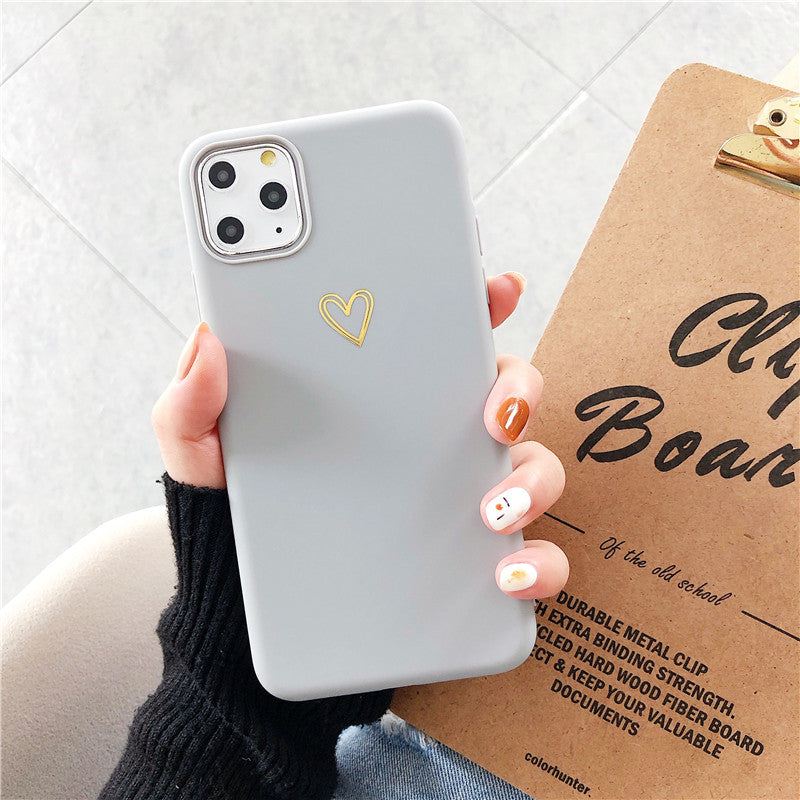 Étui de téléphone d'amour peint à la main
