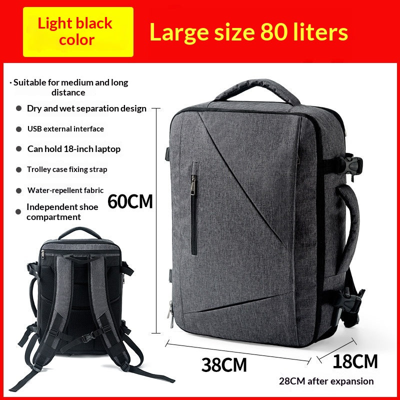 Travel Man Sac à dos de voyage extra-grande capacité