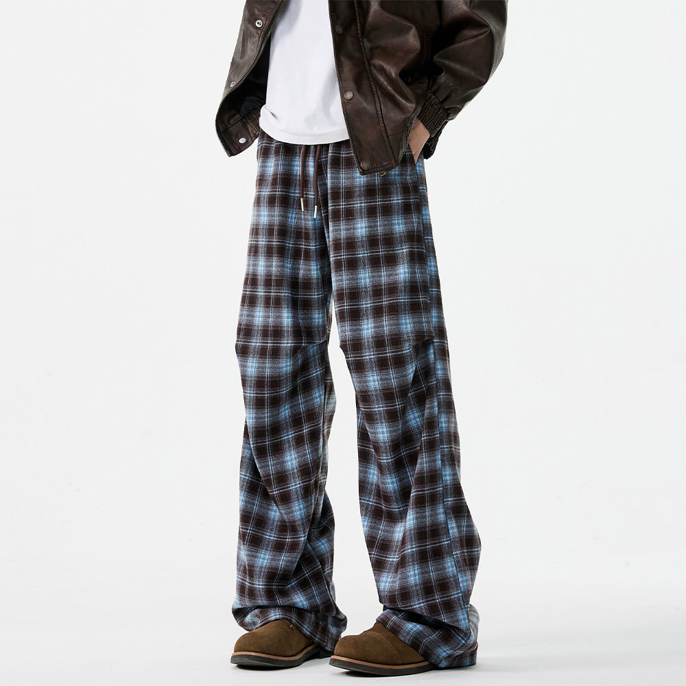Pantalon casual homme American-Style Checkerboard