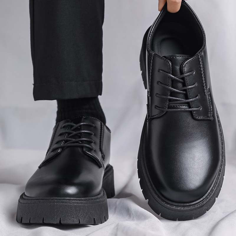 Men's Summer Breathable Height Increasing Derby Shoes
