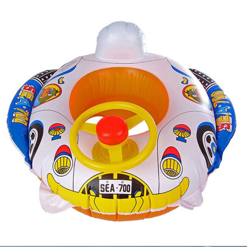 Marque et bébé Enfants Tout-petit Piscine Natation Siège Float Bateau Anneau FUN Dessins animés