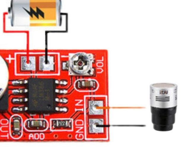 Amplificateur Micro Electret Capaciteur Dynamique Microphone Carte mère