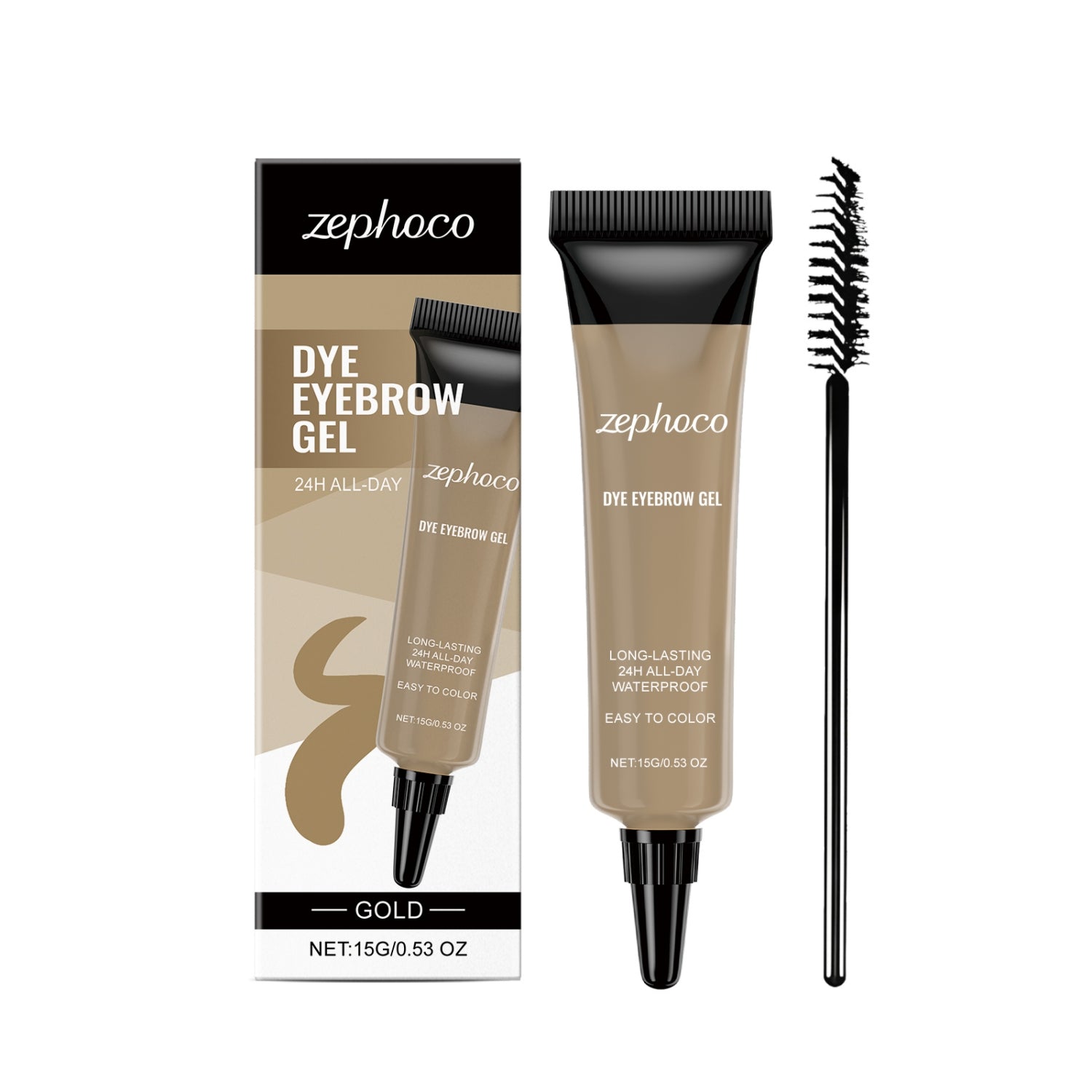 Crème de teinture des sourcils résistant à l'eau