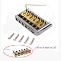 Accessoires d'instrument Guitar Bridge with Silver Six String Brass Saddle