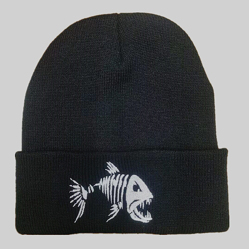 Chapeau de sirène brodé chaud tricoté