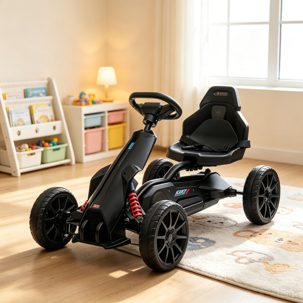 Kart de pédale pour enfants noirs