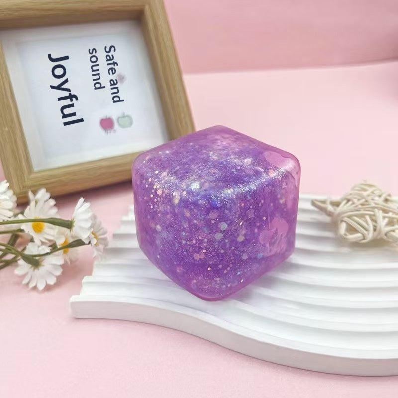 Jouet de colle doux anti-stress en cube d'eau