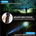 Lampe de poche rechargeable 50000 Lumens Long Range Super Bright USB C Lampe de poche LED Long Lif