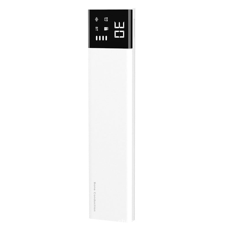 Haut-parleur Bluetooth blanc à conduction osseuse