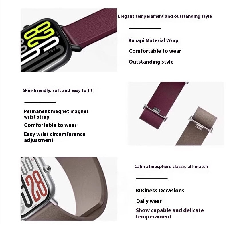 Bracelet en cuir Kona Magnetic Smart Sports