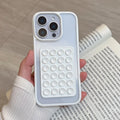 Solid Color Suction Cup Acrylic Hard Shell Simple Phone Case