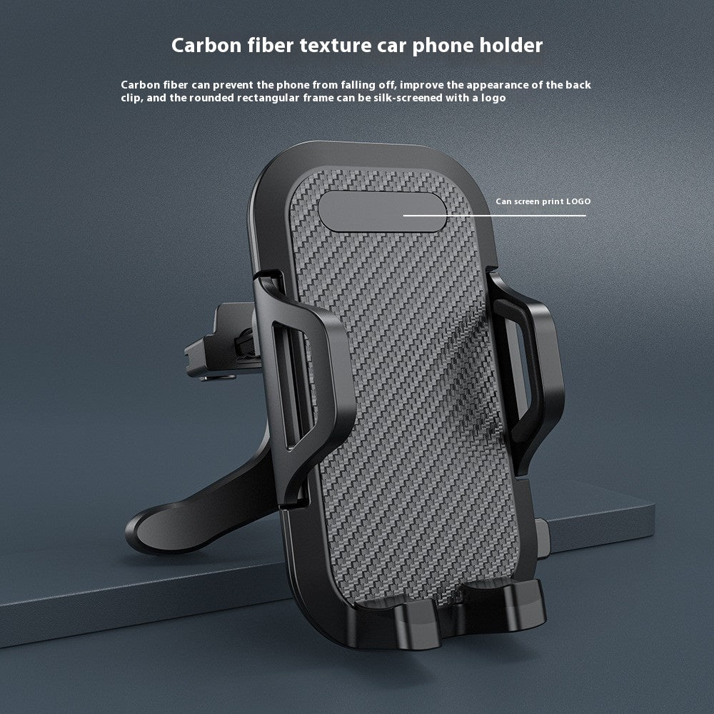 Multifonctionnel Carbon Fiber Car Vent Mobile Phone Bracket