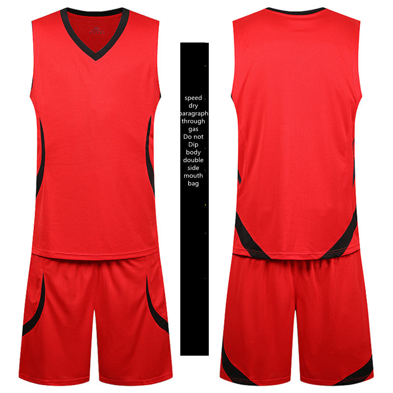 Basketball Sports costumes masculins occasionnels d'été porter sans manches mince vest shorts de course S