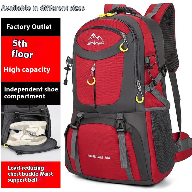 Sac d'alpinisme en plein air Randonnée Hommes et femmes 60L Sac de sport de grande capacité
