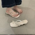 Pantoufles d'orteils pour femmes Outdoor d'été porter des sandales de plage à talons hauts pour des robes correspondantes