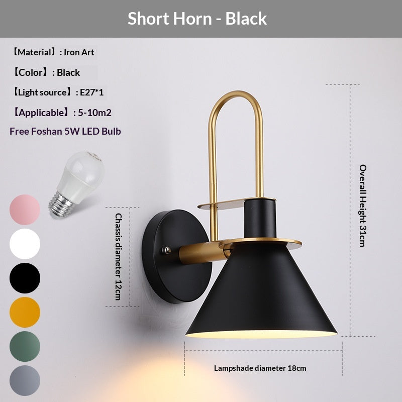 Lampe de lit personnalisée de style Macaron