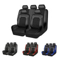 5-Seat Car Seat Cover, Single-Stitch Diamond Pattern, Quilted And Embroidered, Synthetic Leather, PVC Leather, Exported To Europe And America