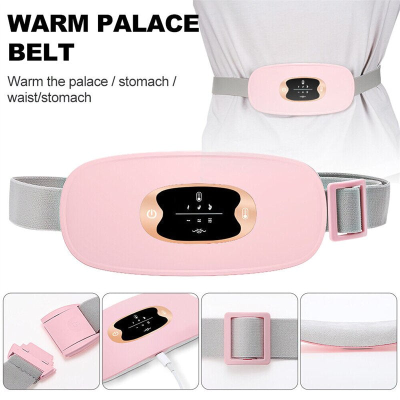 Ceinture de coussinet de vibration pour le chauffage électrique pendant la période de soulagement de la douleur Crampes US