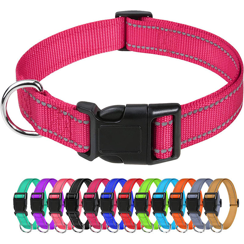 Bases Collier de chien en polyester réfléchissant