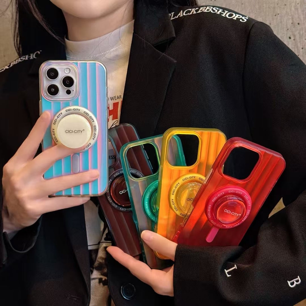 Été Dopamine Aurora Support magnétique de snap Case de téléphone mobile