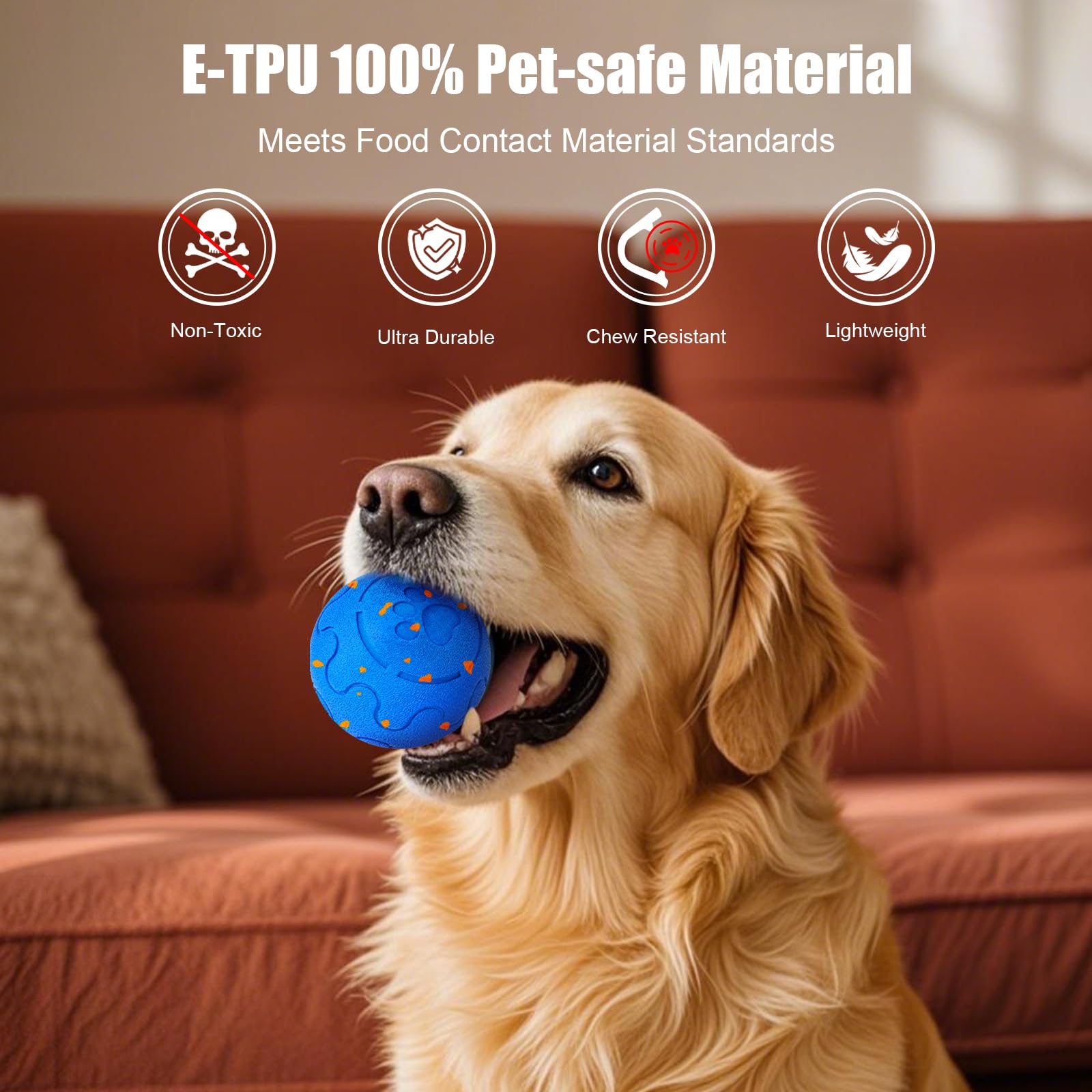 Jouet interactif de boule de chien