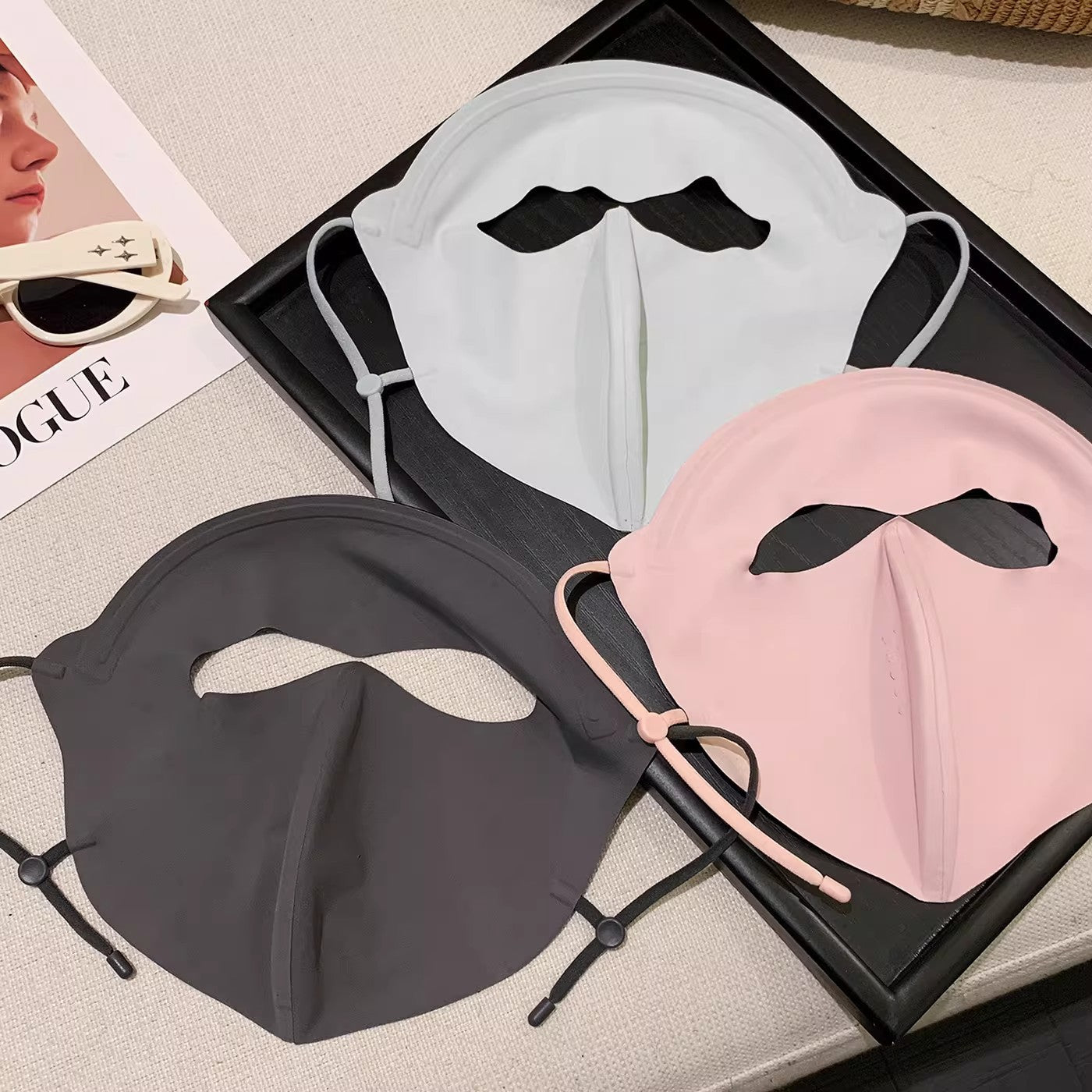 Masque visage de protection contre le soleil de vinyle Protection UV pleine face