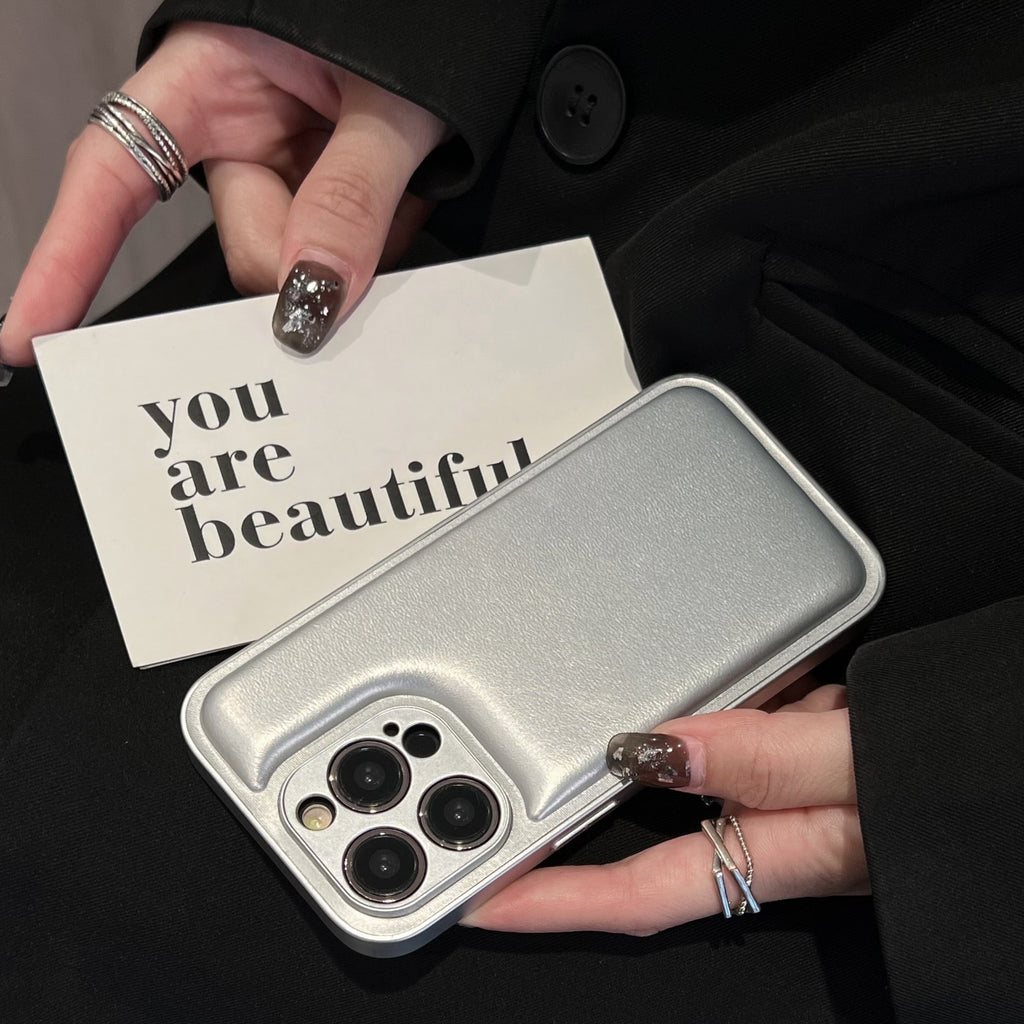 Etui de téléphone en cuir en automne et hiver doux pain