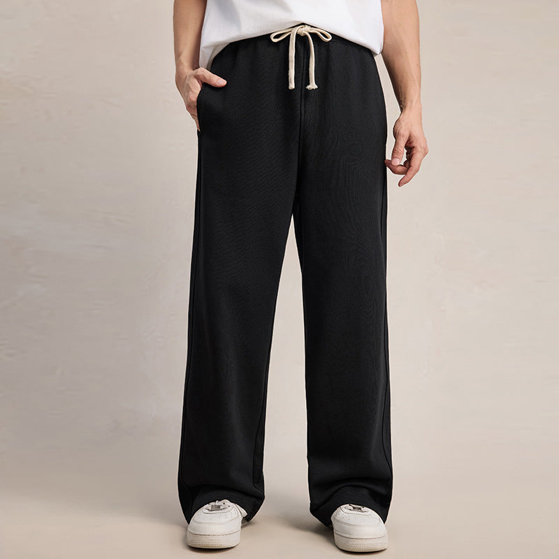 Sweatpants occasionnels à la jambe droite pour hommes
