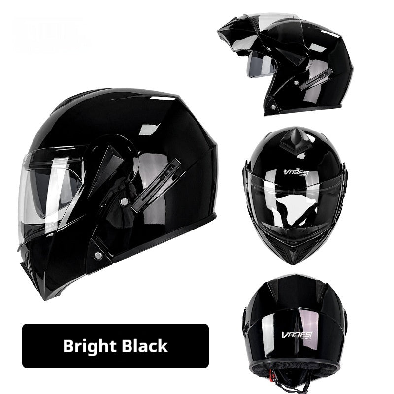 Casque de moto de sécurité de la personnalité d'hiver pour hommes et femmes
