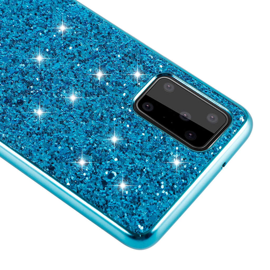 Suitable for S20 Plus glitter paste leather phone case