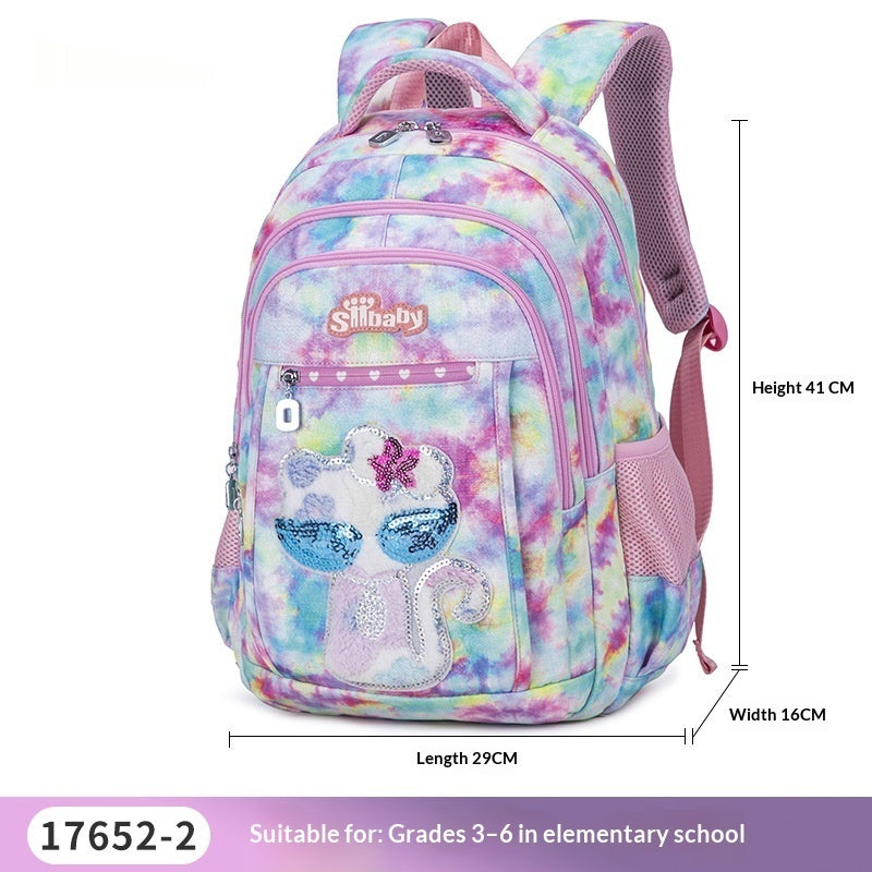 Sac d'école Cat Cartoon Cartoon Cat pour enfants