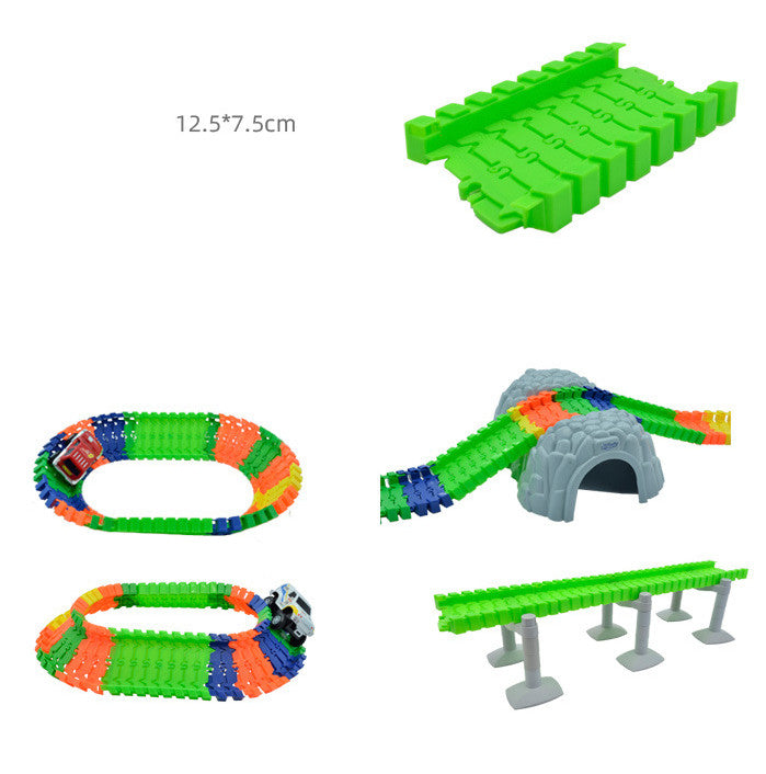 Jouets d'assemblage de bricolage de piste électrique pour enfants