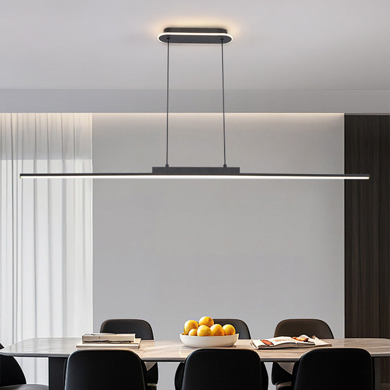 Nordic Minimalist Long aluminium bar lumière de comptoir