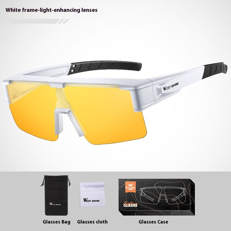 Lunettes de changement de couleur de vélo Myopia grand cadre