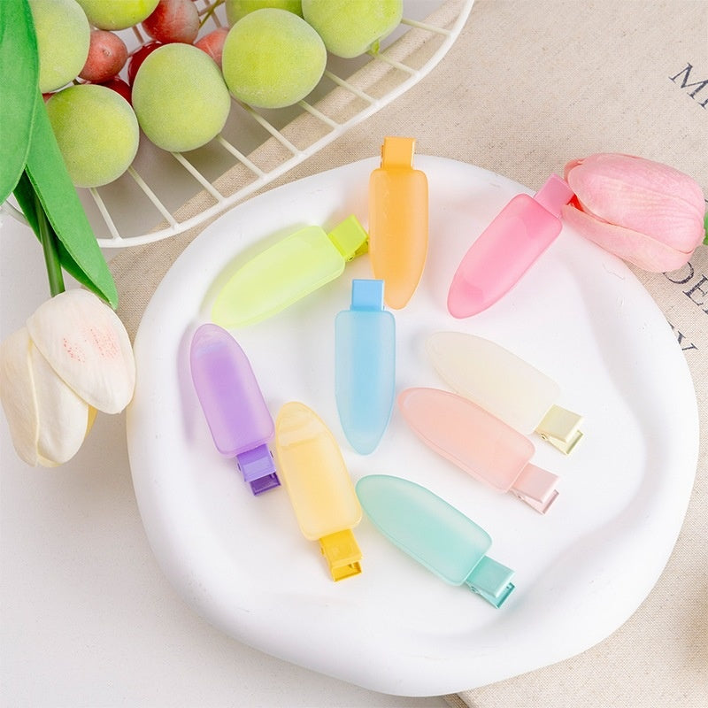 Crème glacée en forme d'eau colorée Drop cheveux Clip avec les bangs latéraux pour les filles