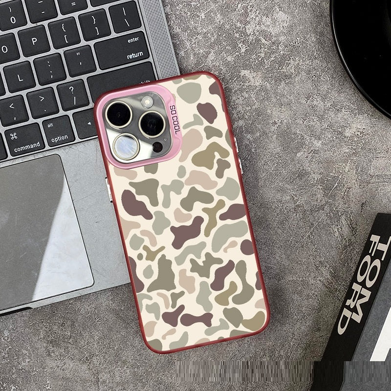 Vintage Leopard Print Protection Grosted Mobile Phone Shell