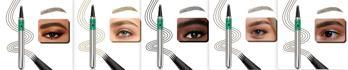 Crayon à sourcils sauvages à quatre griffes résistant aux boues