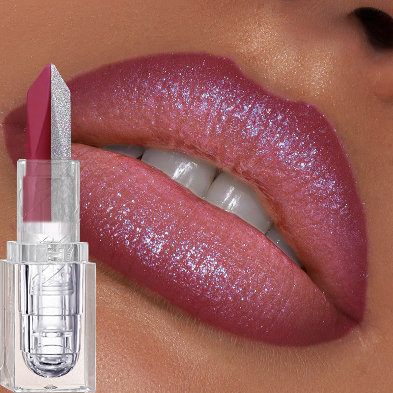 Soft-matte, Dual-tone, 2-en-1 Matt Longwear Mud à lèvres avec un perlé, irisé, et velours