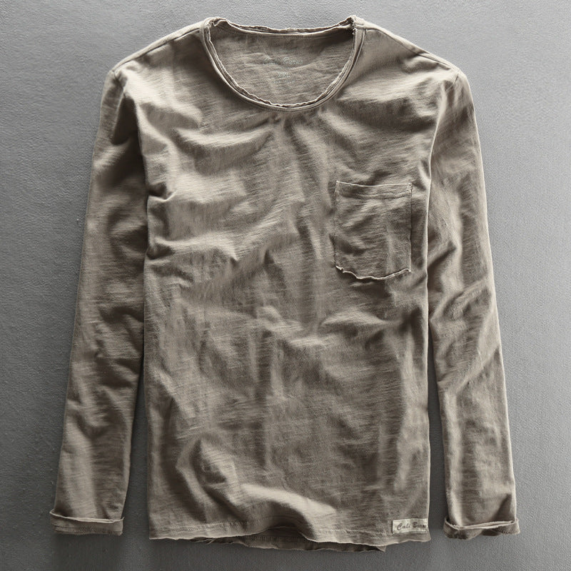 T-shirt casual homme respirant et confortable couche de base