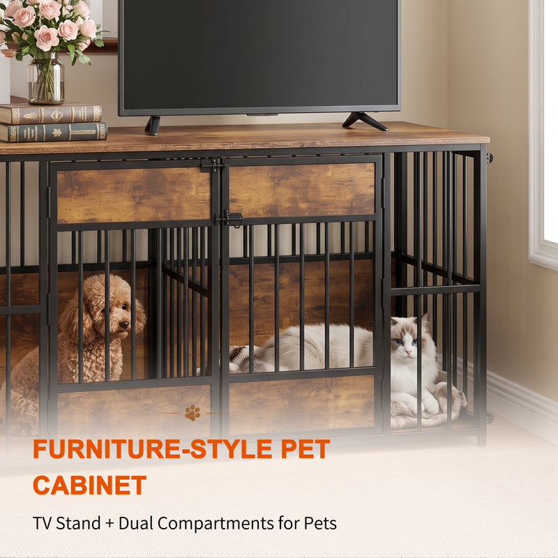 Meubles de caisse de chien en bois