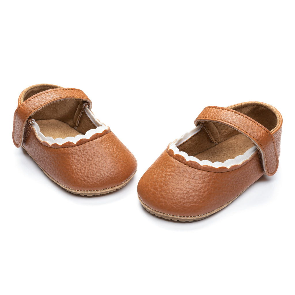 Bébé fille artificielle PU chaussures pour enfants